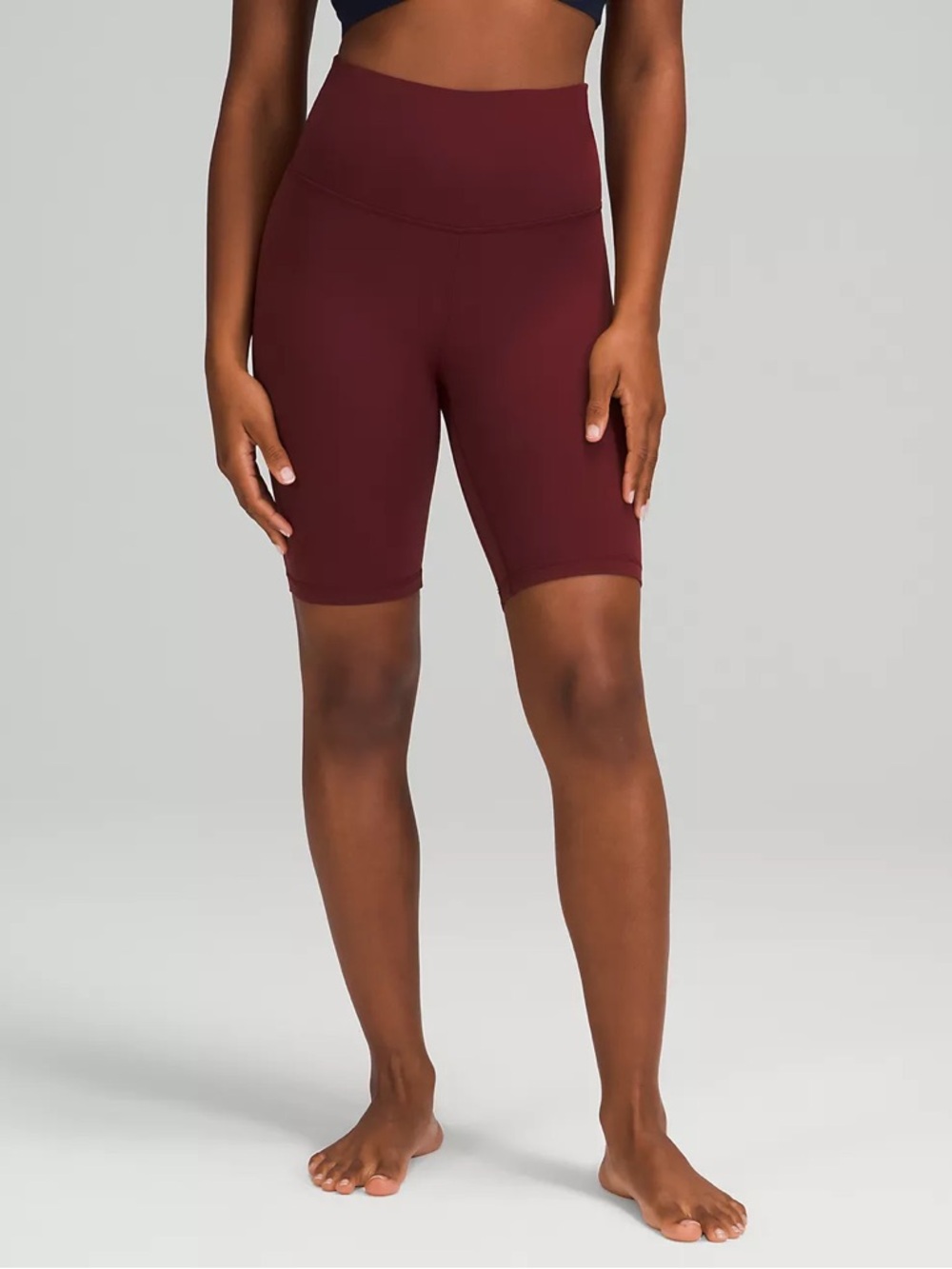 lululemon athletica High-Rise Bike Shorts in Burgundy